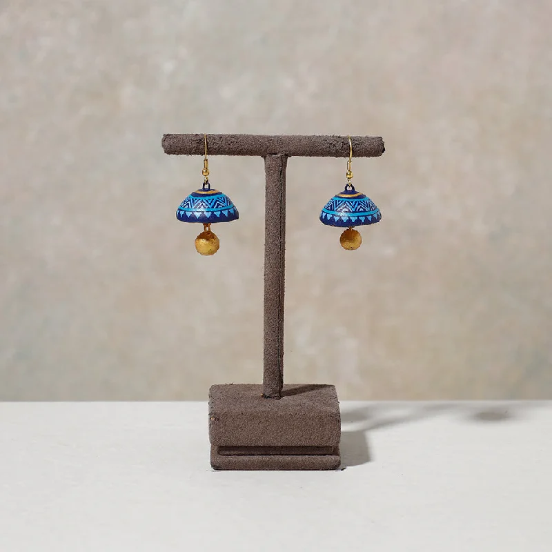 Limited-Time Jewelry Sale – Elegant Styles At Less Miniature Handpainted Terracotta Jhumki Earrings