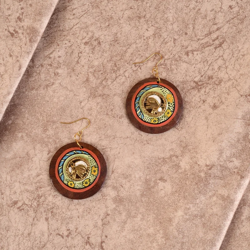 Elevate Your Jewelry Collection With Limited-Time Savings Princess-IV' Handcrafted Tribal Wooden Earrings