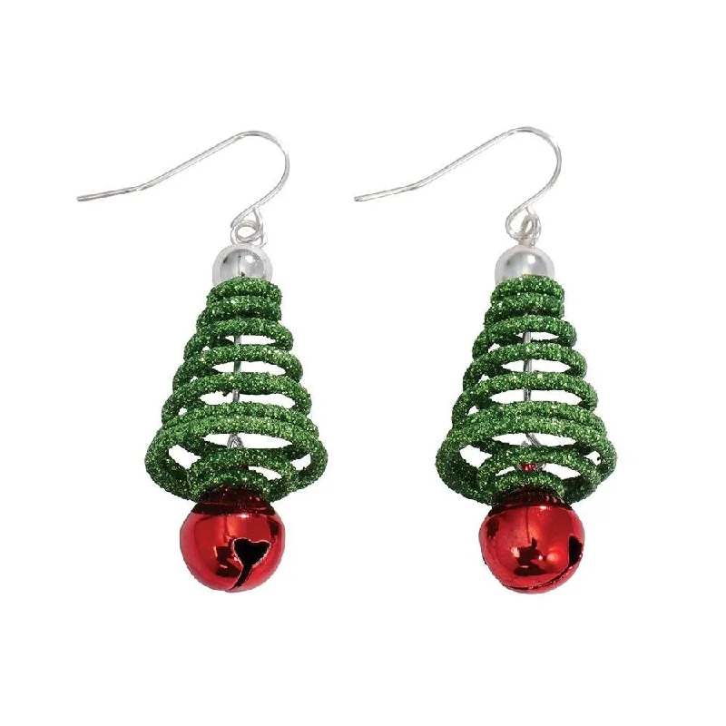 Dainty And Elegant Jewelry Now At Reduced Prices Holiday Earrings Green Tree Red Jingle