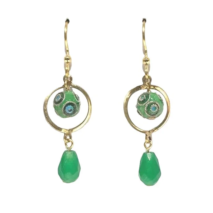 Timeless Jewelry Styles At Wallet-Friendly Prices Silver Forest Cage with Bead and Drop Earrings