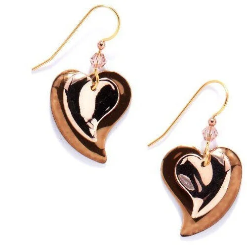 Bold And Beautiful Jewelry Now At Irresistible Prices Silver Forest Copper Hearts Dangle Earrings