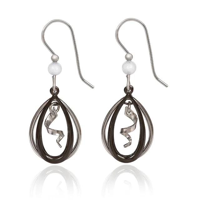 Grab Exquisite Jewelry At The Lowest Prices Silver Forest Earrings Open Twist Duo Spiral Silver Drop