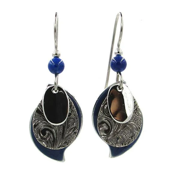 Exclusive Jewelry Discounts – Shop Now For Savings Silver Forest Earrings Silver Black Blue Bead