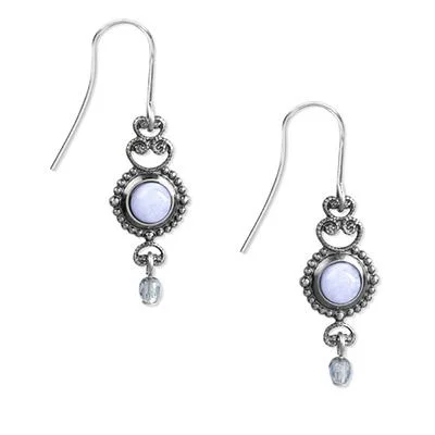 Seasonal Jewelry Sale – Upgrade Your Style Today Silver Forest Earrings Silver Blue Agate Filigree