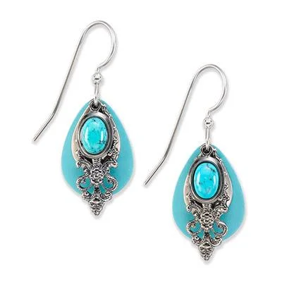 Flash Sale On Exquisite Jewelry – Don't Miss Out Silver Forest Earrings Silver Blue Layered