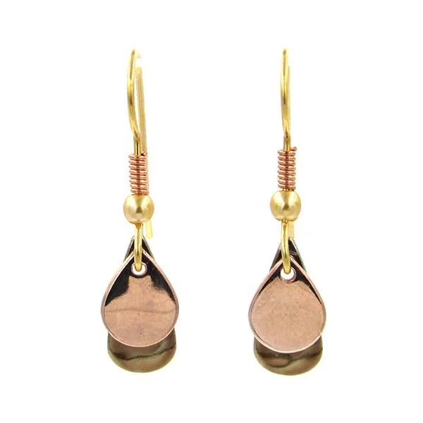 The Perfect Jewelry Piece At The Perfect Discount Silver Forest Earrings Two Tone Gold Layered Drops