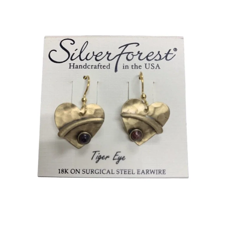 Fashion-Forward Jewelry At Incredible Prices Silver Forest Hummingbird Heart Earrings