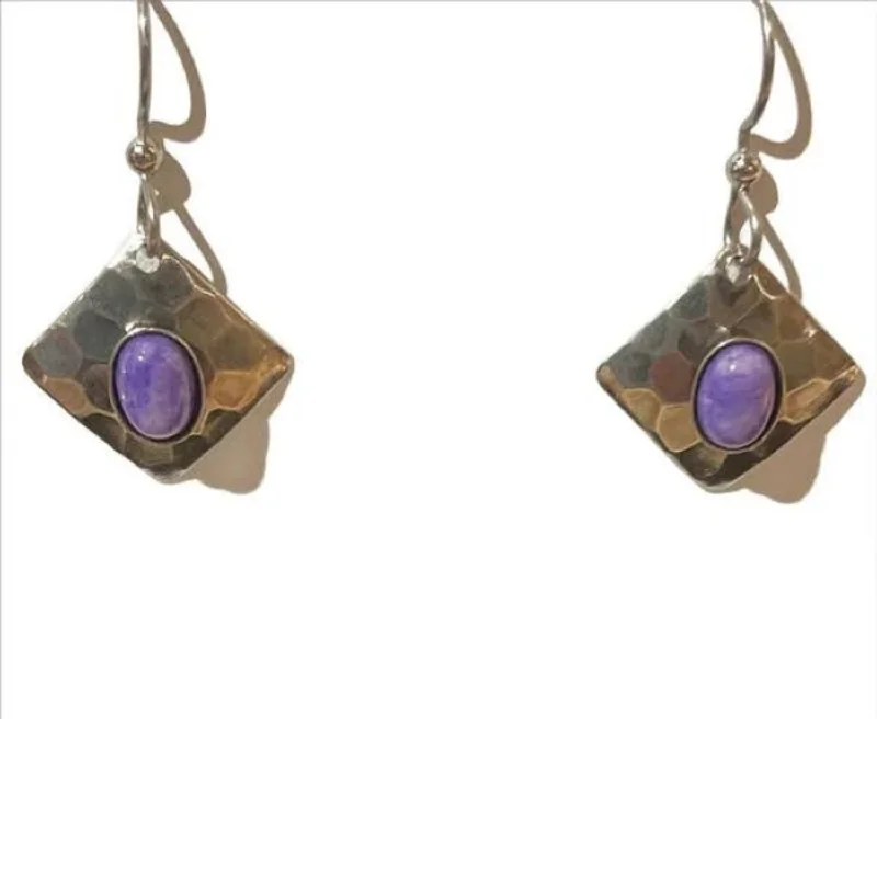 Elegant Jewelry At Unbeatable Prices – Shop Today Silver Forest Silver Frost with Charoite Stone Earrings