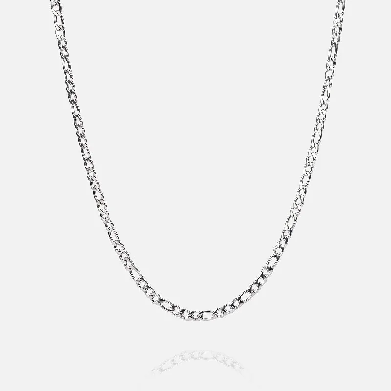 Must-Have Jewelry At Irresistible Discounts 3mm Figaro Chain - White Gold