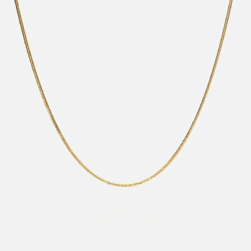 Your Perfect Accessory Now At The Best Price 3mm Round Snake Chain - Gold