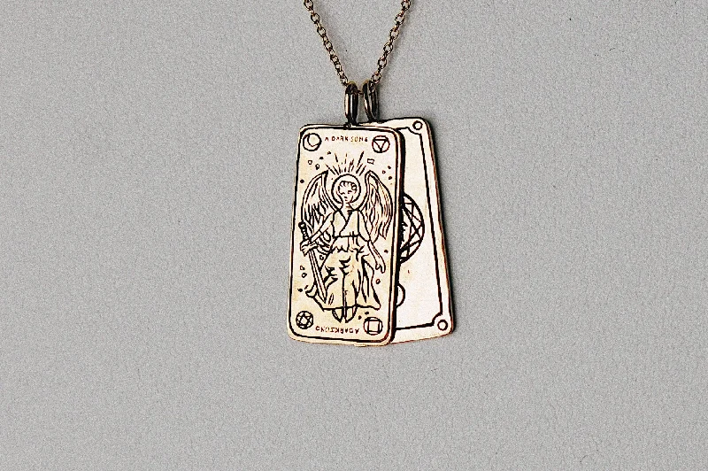 Luxury Jewelry Without The Luxury Price Tag A Dark Song Tarot Card Necklace - Ready-to-ship