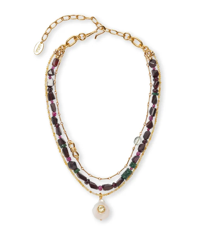 Exclusive Gemstone Jewelry Markdowns – Shop Now Athena Necklace in Midnight