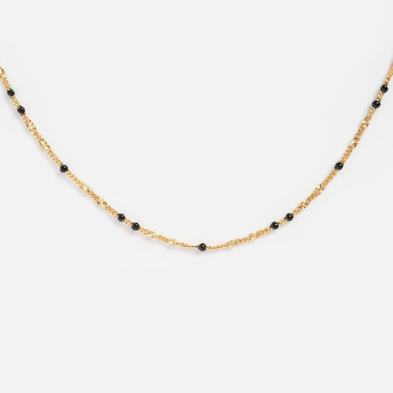 Premium Jewelry Now Available At Special Discounts Black Enamel Chain Necklace
