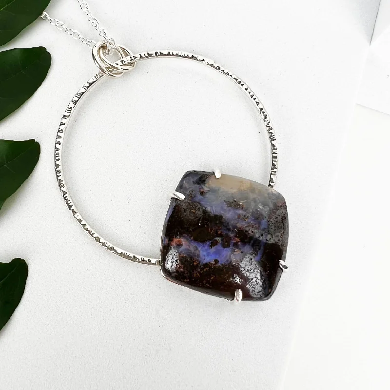 Shine Without Limits – Jewelry Sale Happening Now Boulder Opal Statement Necklace