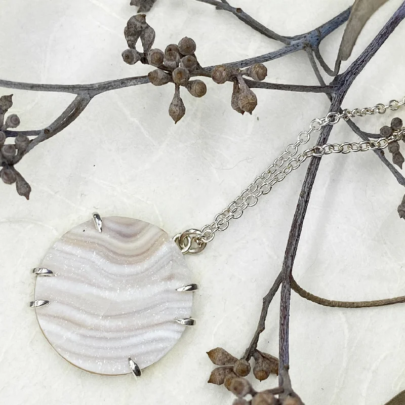 Limited-Time Offer On Premium Jewelry Collections Chalcedony Druzy Necklace