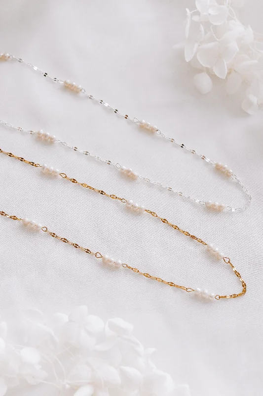 Seasonal Jewelry Sale – Upgrade Your Collection Clover - Gold or Silver Stainless Steel Pearl Necklace