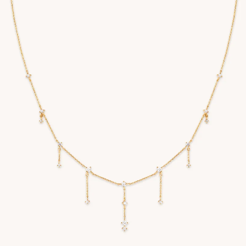 Get Your Favorite Jewelry At The Best Price Cosmic Charm Drop Necklace in Gold