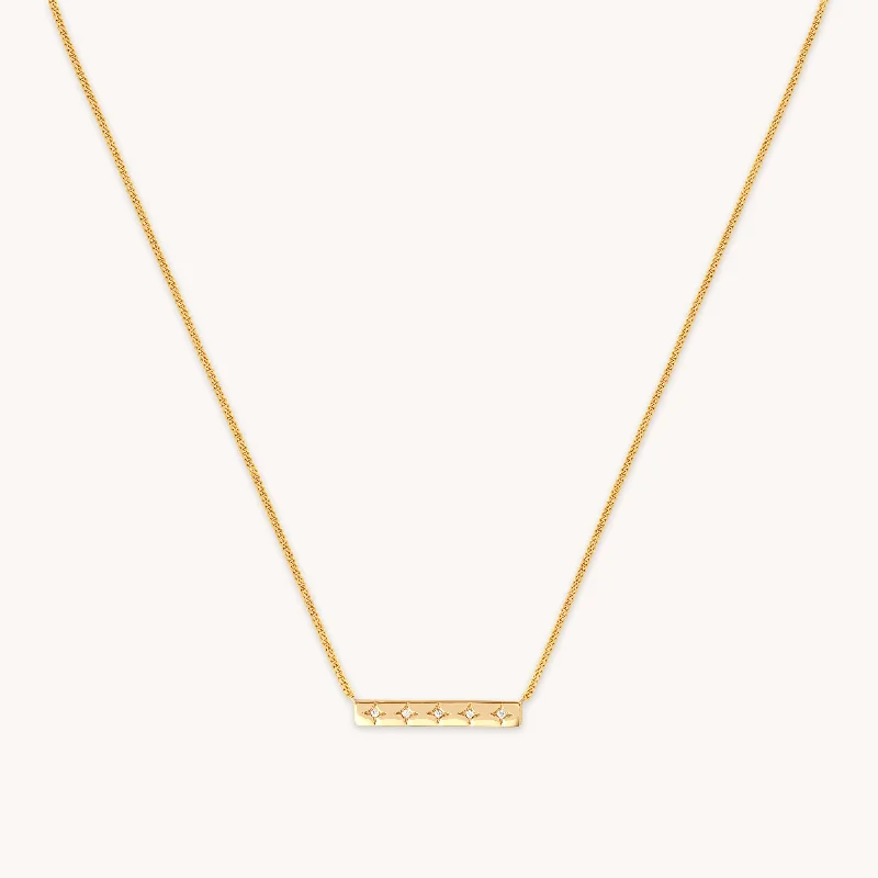 Seasonal Jewelry Clearance – Best Styles At The Lowest Prices Cosmic Star Bar Necklace in Gold