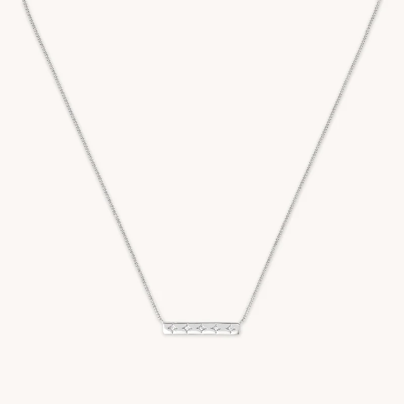 Holiday Jewelry Sale – Perfect Gifts At The Best Prices Cosmic Star Bar Necklace in Silver Holiday Jewelry Sale – Perfect Gifts At The Best Prices Cosmic Star Bar Necklace in Silver