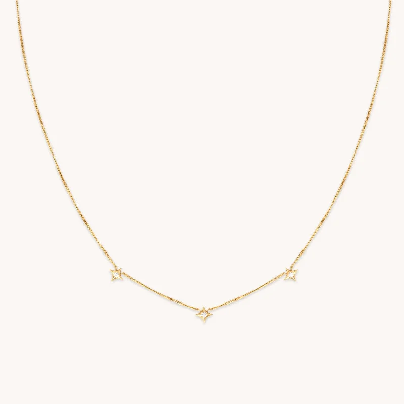 Last Chance To Grab Your Favorite Jewelry At A Discount Cosmic Star Charm Necklace in Gold