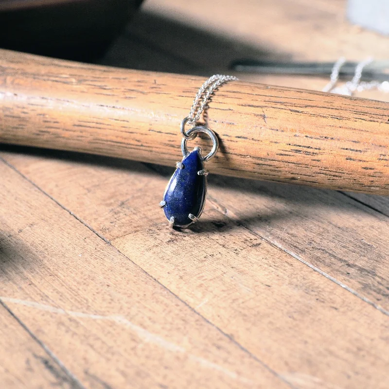 Make Every Moment Shine – Jewelry Discounts Available Crowned Lapis Necklace