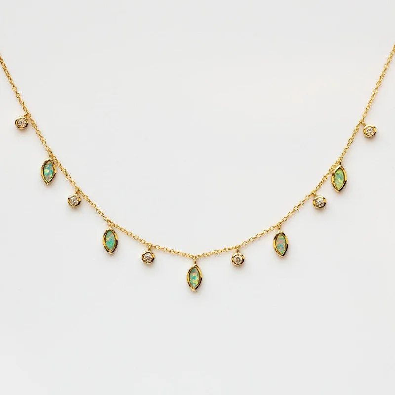Don't Miss Our Biggest Jewelry Sale Of The Season Drops of Spring Opal Necklace