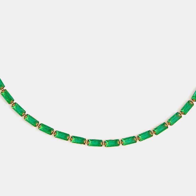 Breathtaking Jewelry At Limited-Time Savings Duomo Emerald Green Necklace