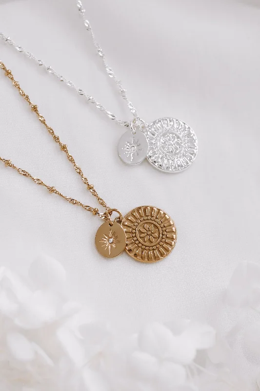 Sparkle In Style With Our Best Jewelry Deals Erika - 14ct Gold or Silver Plated Stainless Steel Necklace