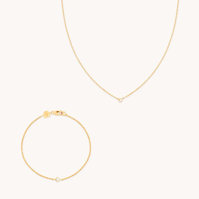 Upgrade Your Jewelry Collection For Less Essential Crystal Gift Set in Gold