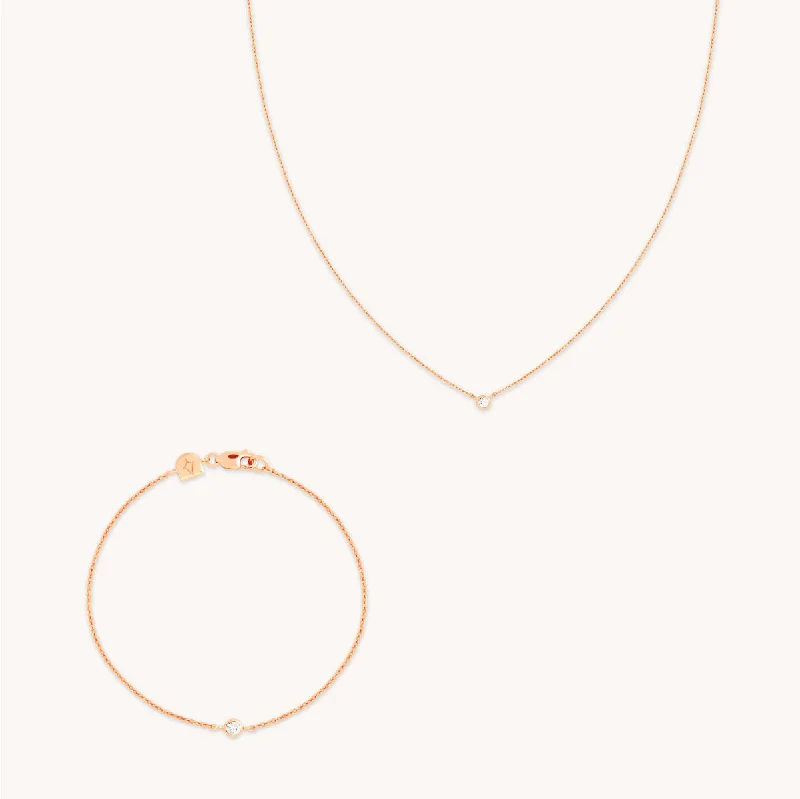 Unmissable Jewelry Clearance – Final Reductions Essential Crystal Gift Set in Rose Gold