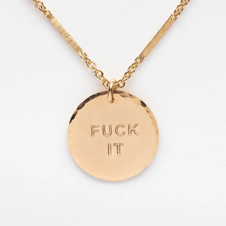 Limited-Stock Jewelry Sale – Shop Before It's Gone Fuck It Necklace