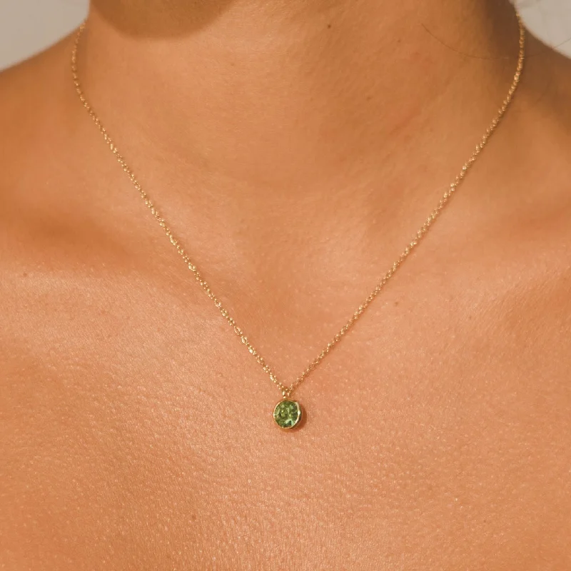 Fashion-Forward Jewelry At Exclusive Discounts Gemstone Necklace - Peridot