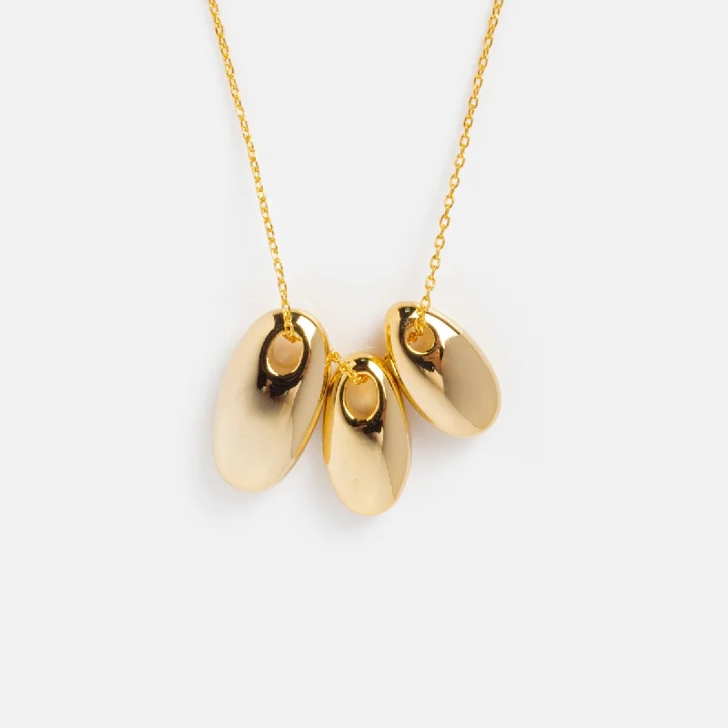 The Jewelry Sale You've Been Waiting For Is Here Gold Triple Puffy Oval Necklace