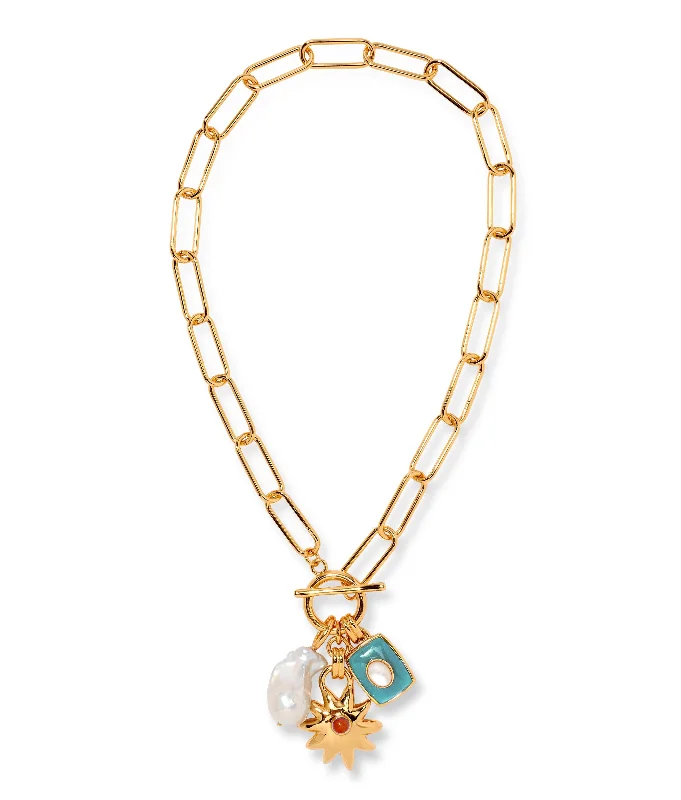Holiday Jewelry Sale – Perfect Gifts At Great Prices Helios Charm Necklace in Sea
