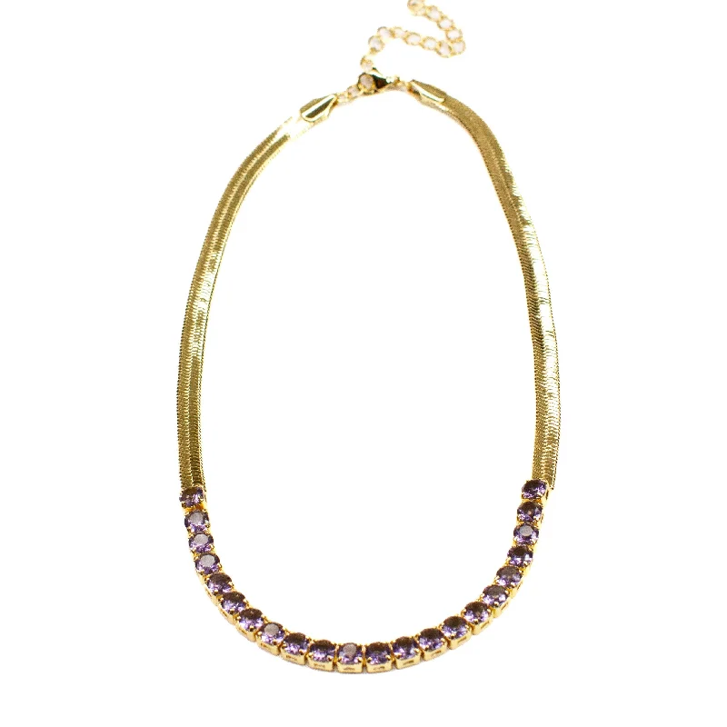 Get The Best Deals On Timeless Jewelry Pieces Herringbone CZ Necklace