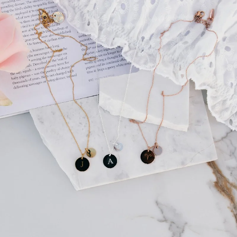Eco-Friendly Sustainable Jewelry For Conscious Buyers Jess - Monogrammed Necklace