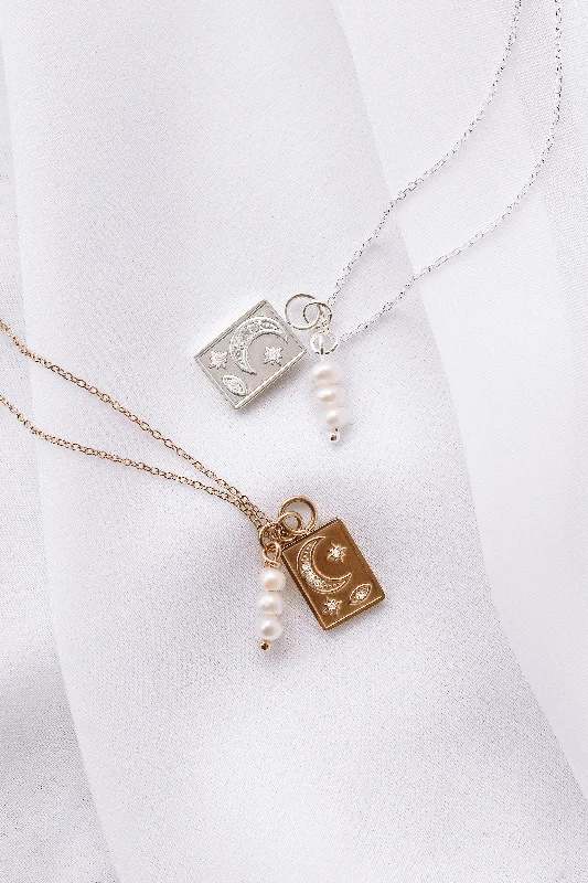 Affordable Glamour – Premium Jewelry At Special Prices Jocelyn - 18ct Gold or Silver Stainless Steel Pearl Necklace