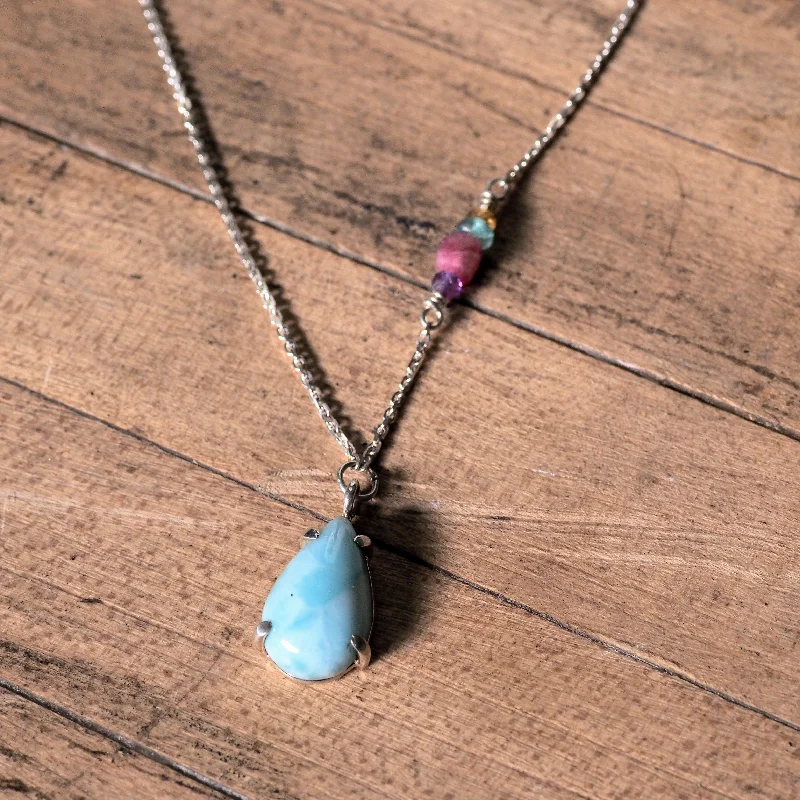 Fine Jewelry, Limited-Time Offers Available Larimar Drop Necklace
