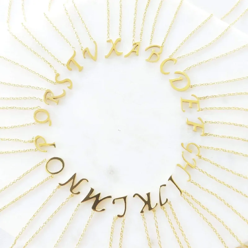 Exclusive Jewelry Discounts – Shop Now For Savings Lola - Silver, Gold or Rose Gold Initial Necklace