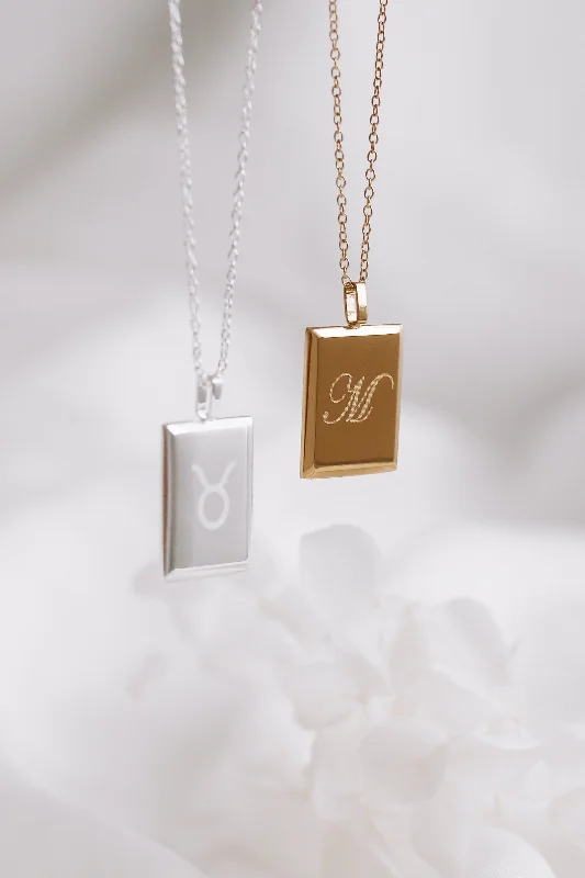 Premium Jewelry At Special Low Prices For A Limited Time Luka - Monogrammed Stainless Steel Necklace