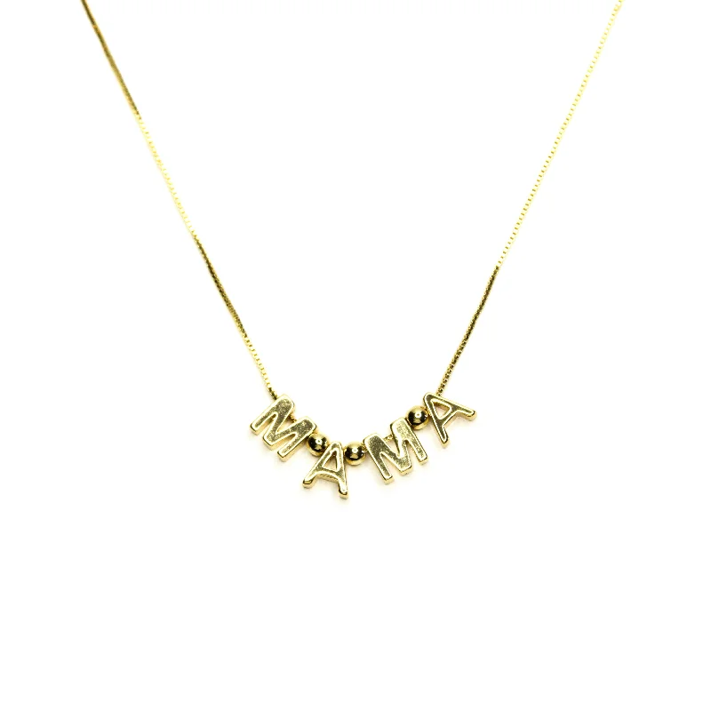 Premium Jewelry Now Available At Special Discounts Mama Letter Filled Necklace