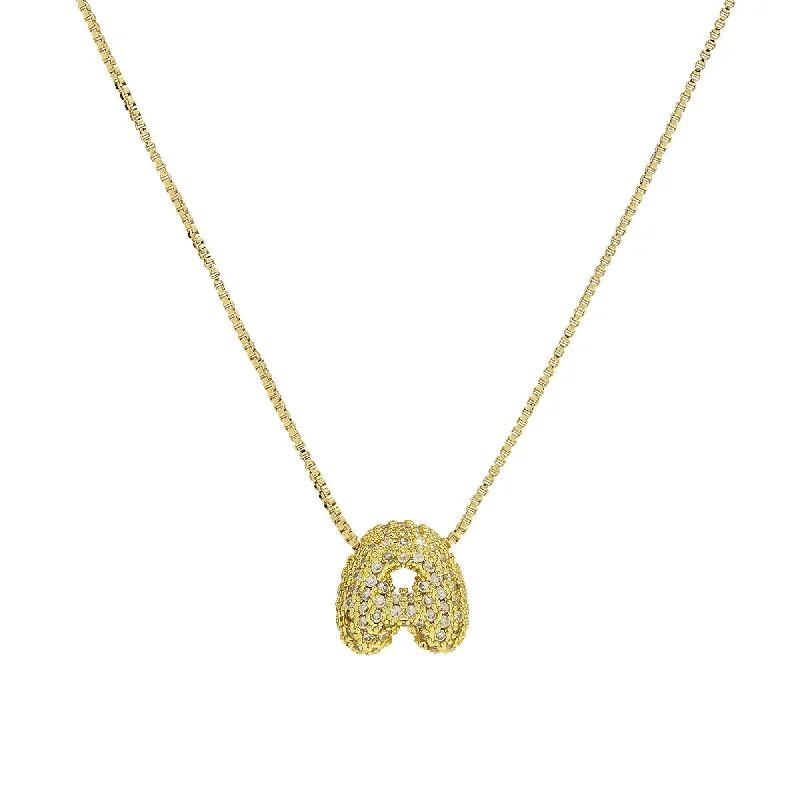 Flash Deals On Fine Jewelry – Shop Before It's Gone Mini CZ Bubble Balloon Initial Necklace with charms