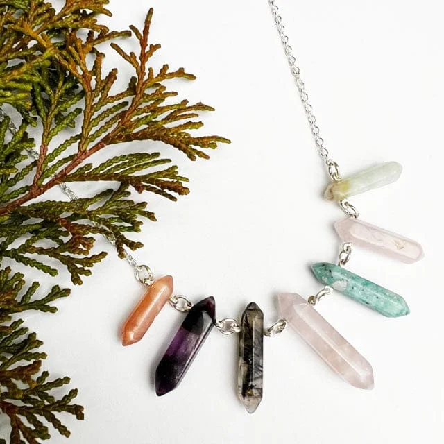 Jewelry Clearance – Final Chance To Save Big Multi Gem Collar