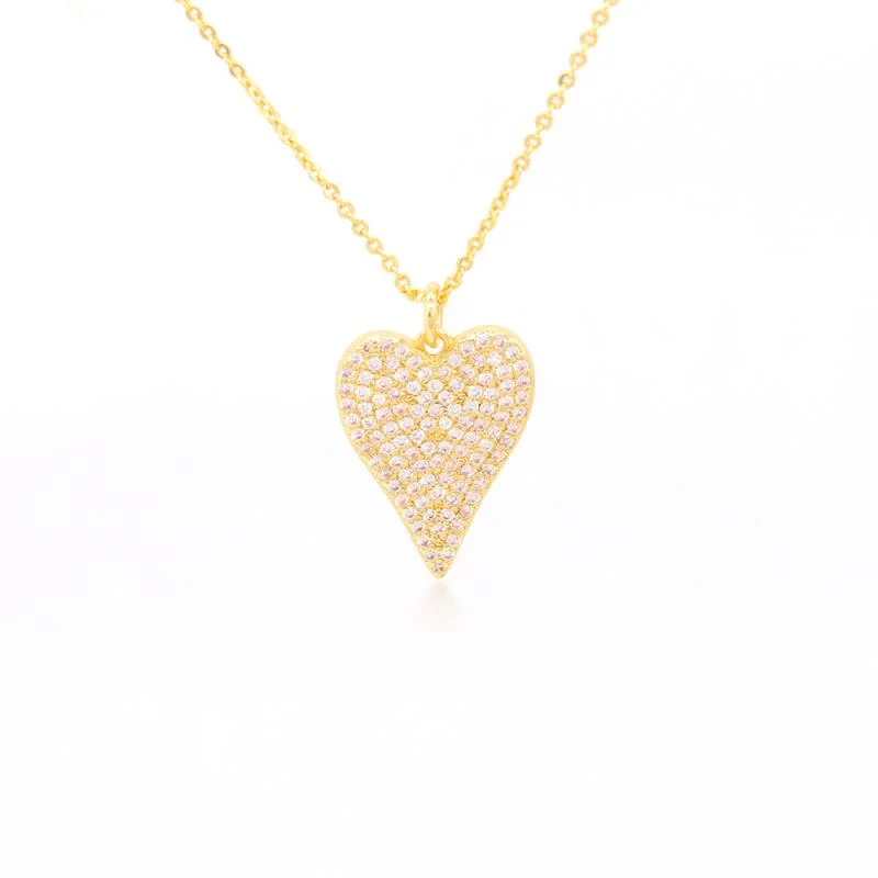 Trending Jewelry Styles Now At Limited-Time Discounts Pave' Heart Necklace