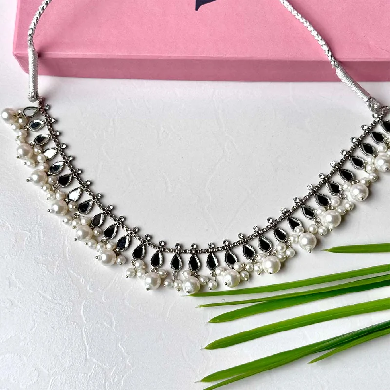 Make Your Outfit Shine With Discounted Jewelry Neelum Necklace (Silver White)