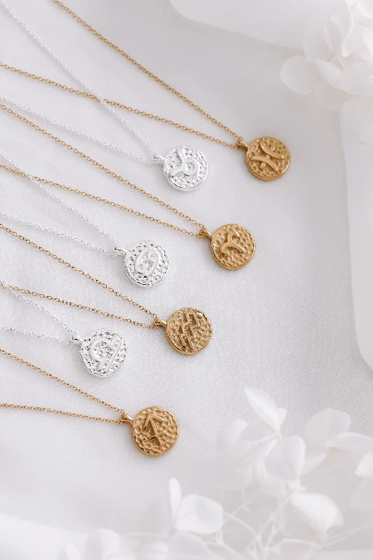 Exclusive Gemstone Jewelry Markdowns – Shop Now Noa - 14ct Gold or Silver Plated Zodiac Necklace