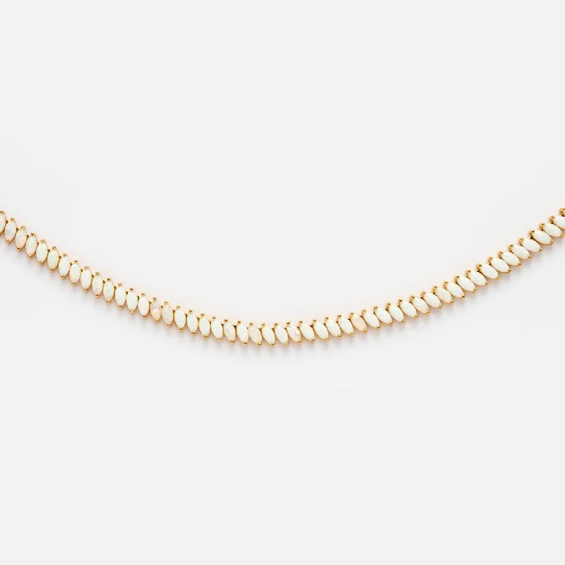 Flash Sale On Exquisite Jewelry – Don't Miss Out Opal Flare Tennis Necklace