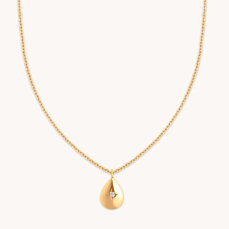 Unbeatable Offers On Luxury And Everyday Jewelry Pear Pendant Necklace in Gold