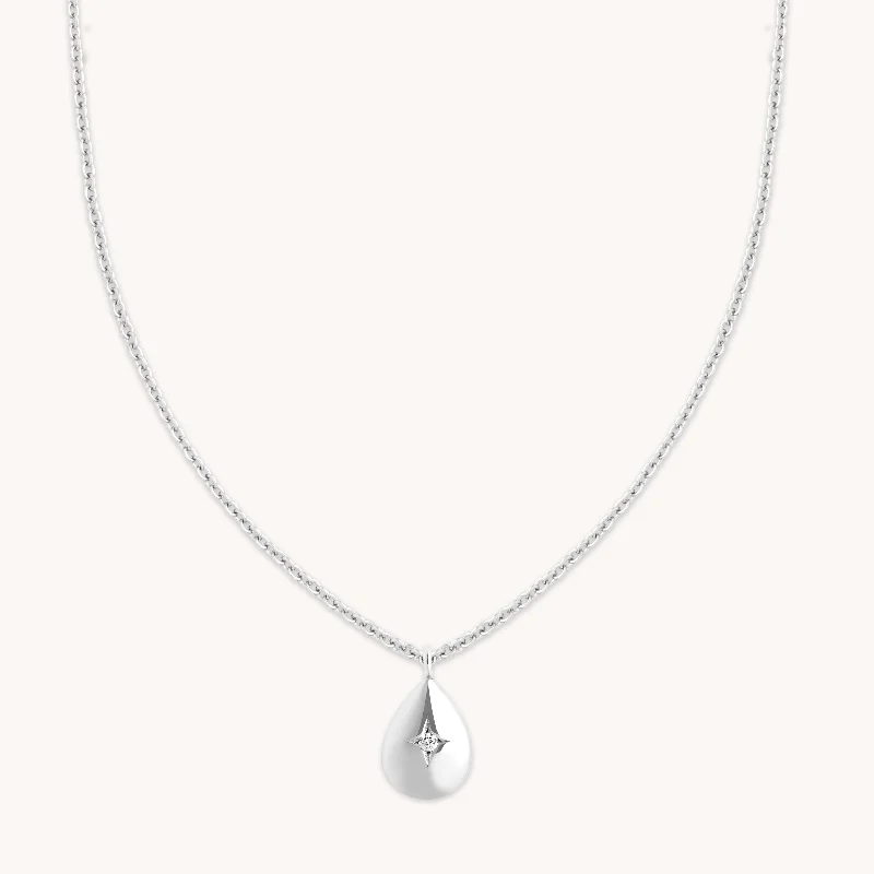 Flash Sale On Exquisite Jewelry – Don't Miss Out Pear Pendant Necklace in Silver