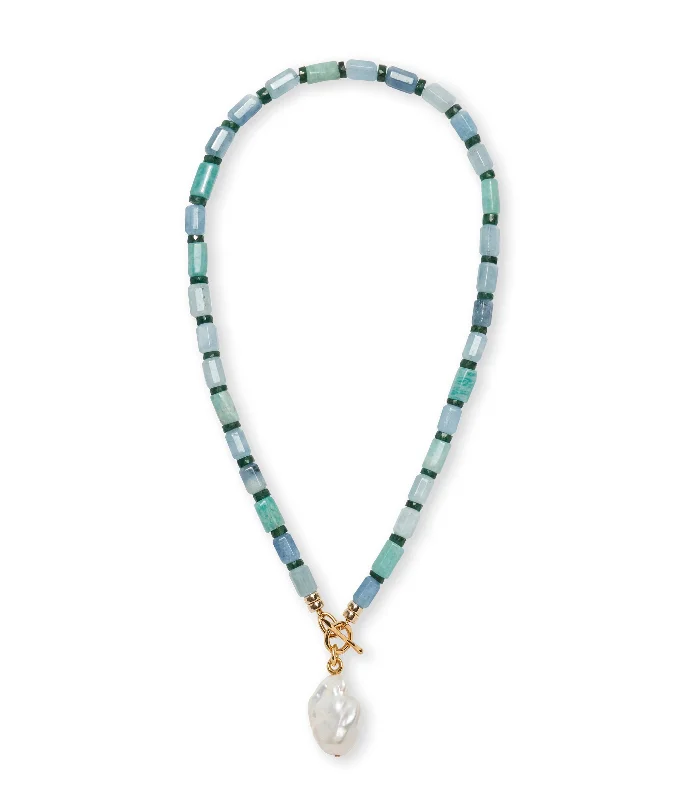 Your Perfect Accessory At The Perfect Price Pearl Isle Necklace in Sea